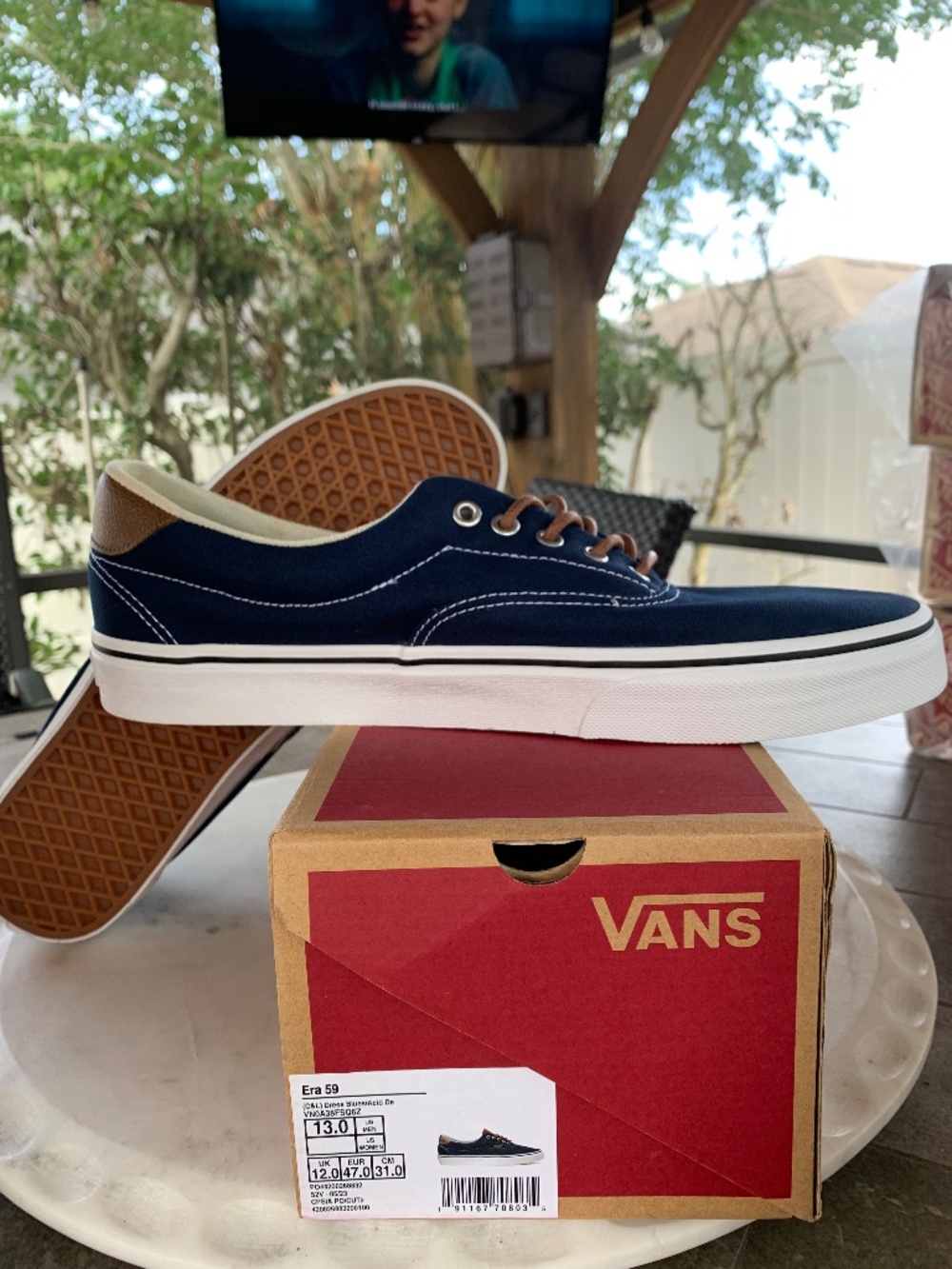 Vans Era 59 Dress Blue Acid Dream Men’s 13 VN0A38FSQ6Z New